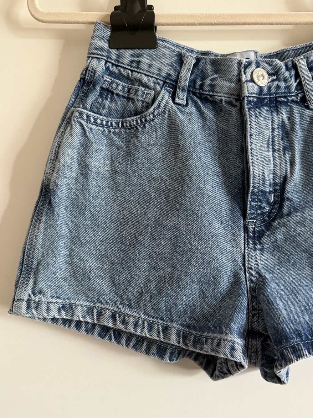BDG Denim High Waisted Button-Fly Carpenter Skate Shorts - Picture 3 of 11